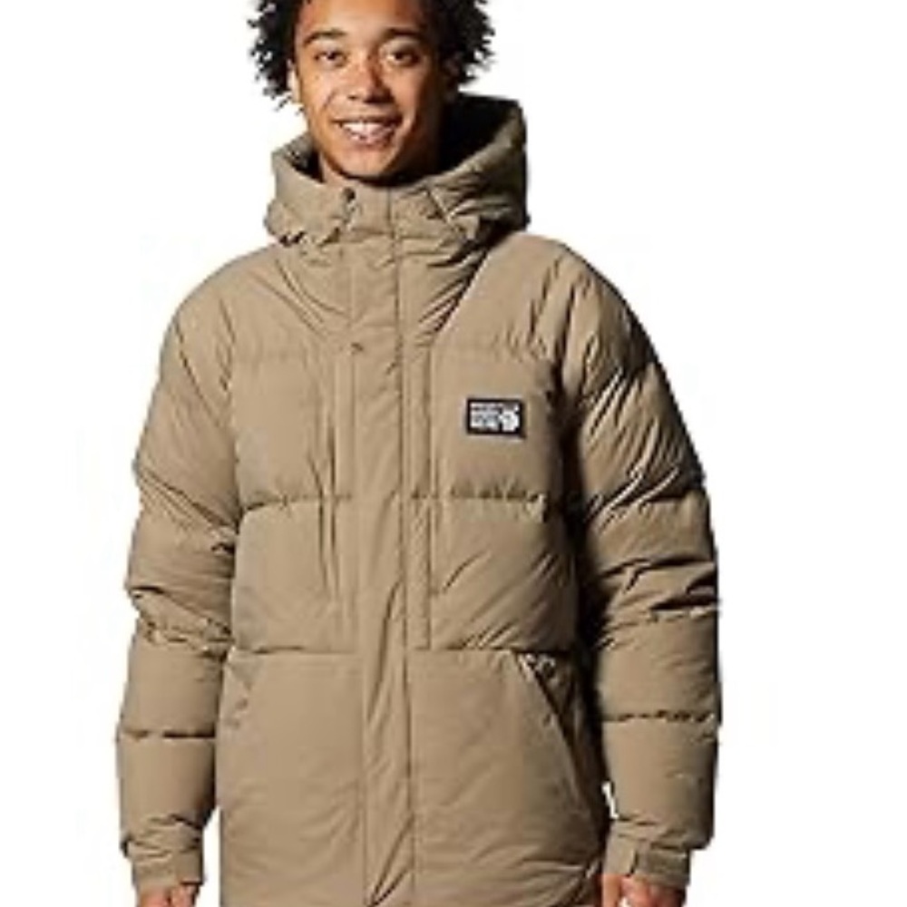 Mountain Hardwear MEN'S NEVADAN™ DOWN JACKET trail dust tan warm winter coat new